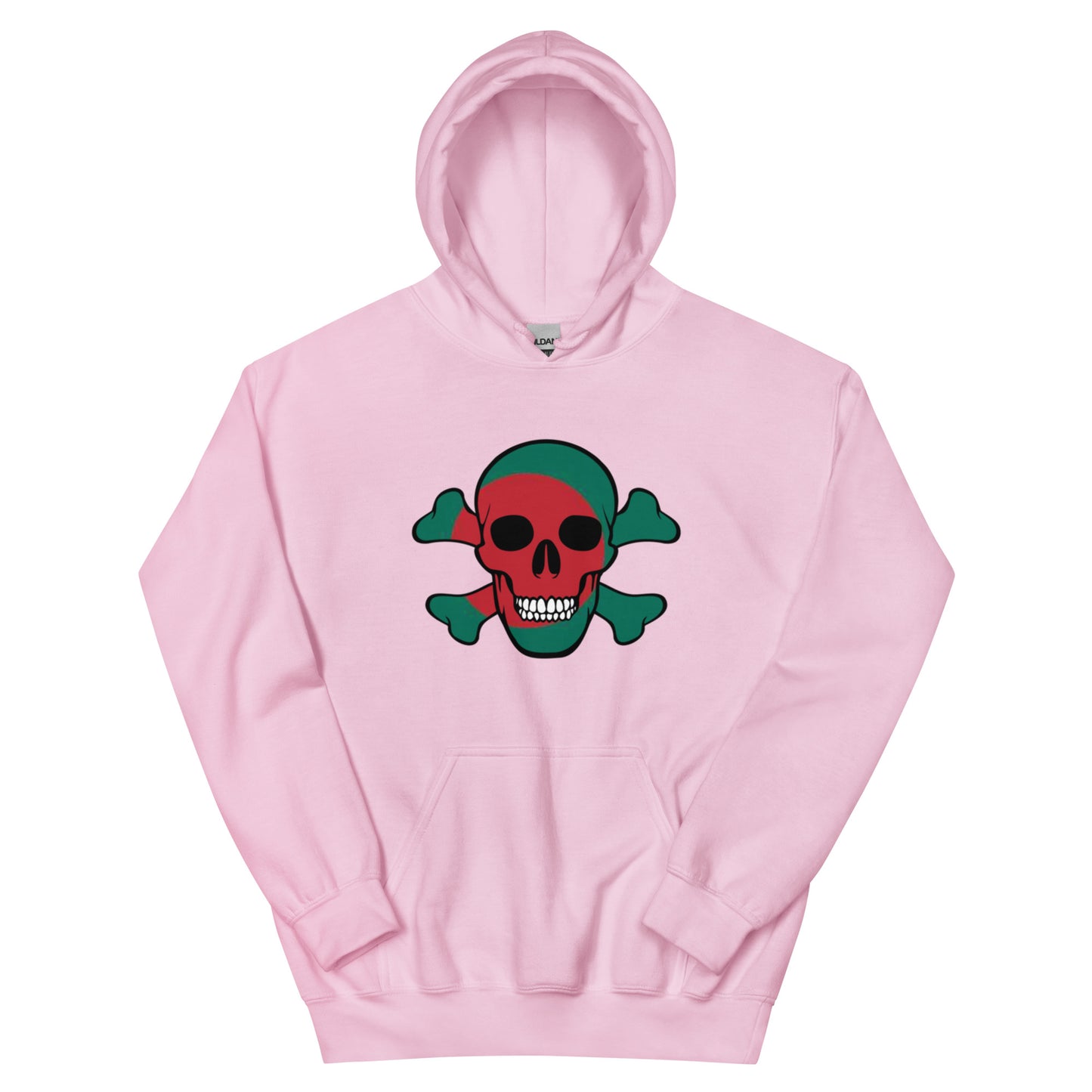 Unisex Hoodie with the Flag of Bangladesh in a Skull and Crossbones design!