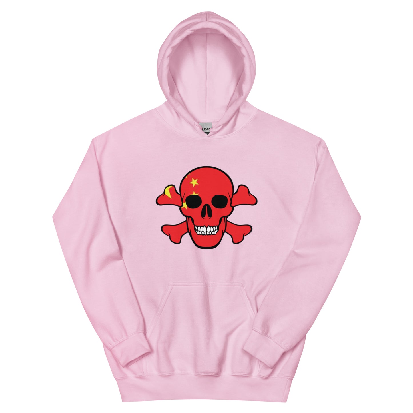 Unisex Hoodie with the Flag of China in a Skull and Crossbones design!