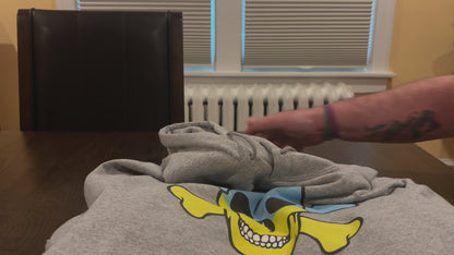 Unisex Hoodie with the Flag of the Ukraine in a Skull and Crossbones design!